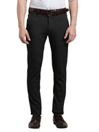 Turtle Men Knitted Slim Fit Dobby Dark Grey Flat Front Party Trouser || Pant || Mens Trouser