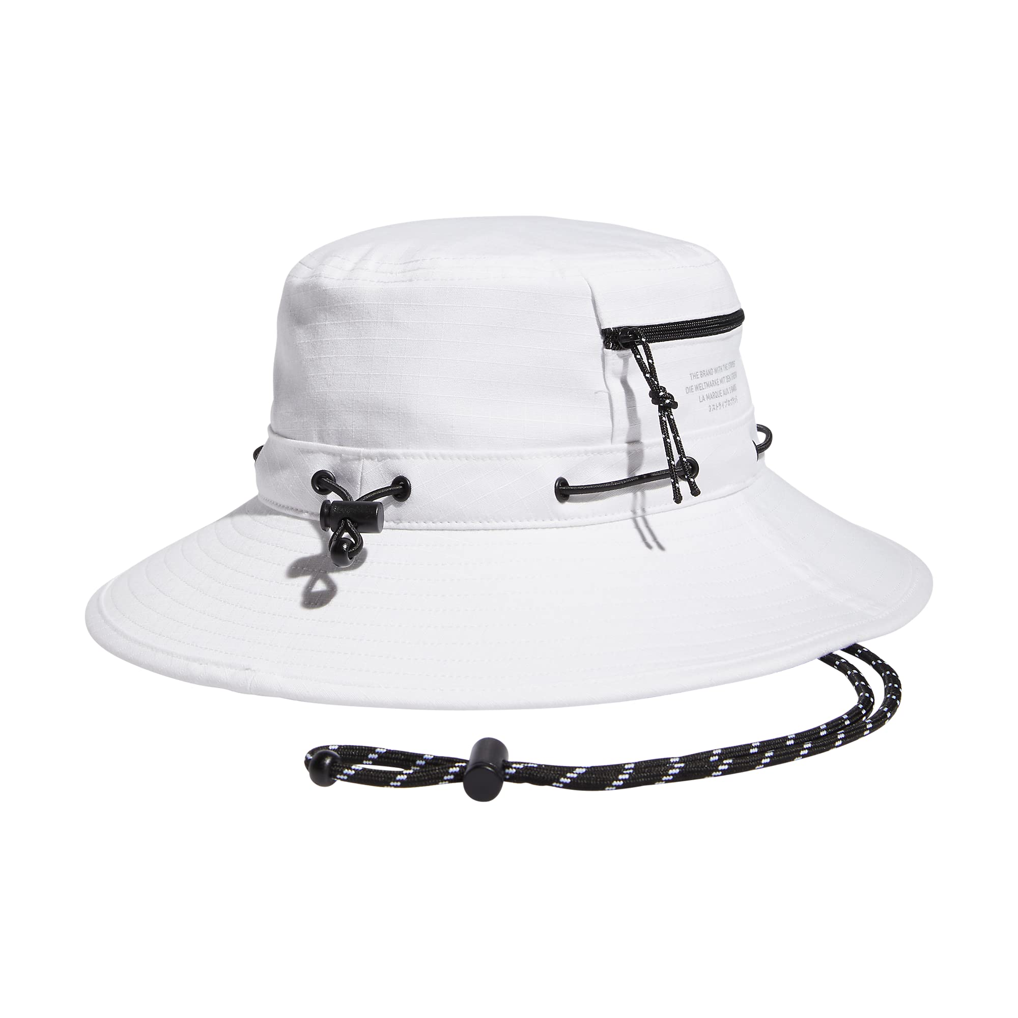 adidas Originals Utility Boonie Bucket Hat, White/Stone Grey, One Size