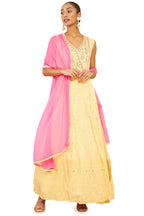 Soch Women Art Silk Embroidered Gown