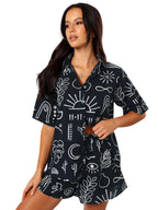 Leriya Fashion Women Rayon Printed Greciilooks Co-Ord Set Stylish Korean Summer Two Piece Outfit | Trendy Travel & Streetwear Lo