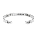 JoycuFF Anniversary Wedding Gifts for Wife Girlfriend Unique Birthday Christmas Gift for Her Cuff Bracelets Jewelry Engraved I '