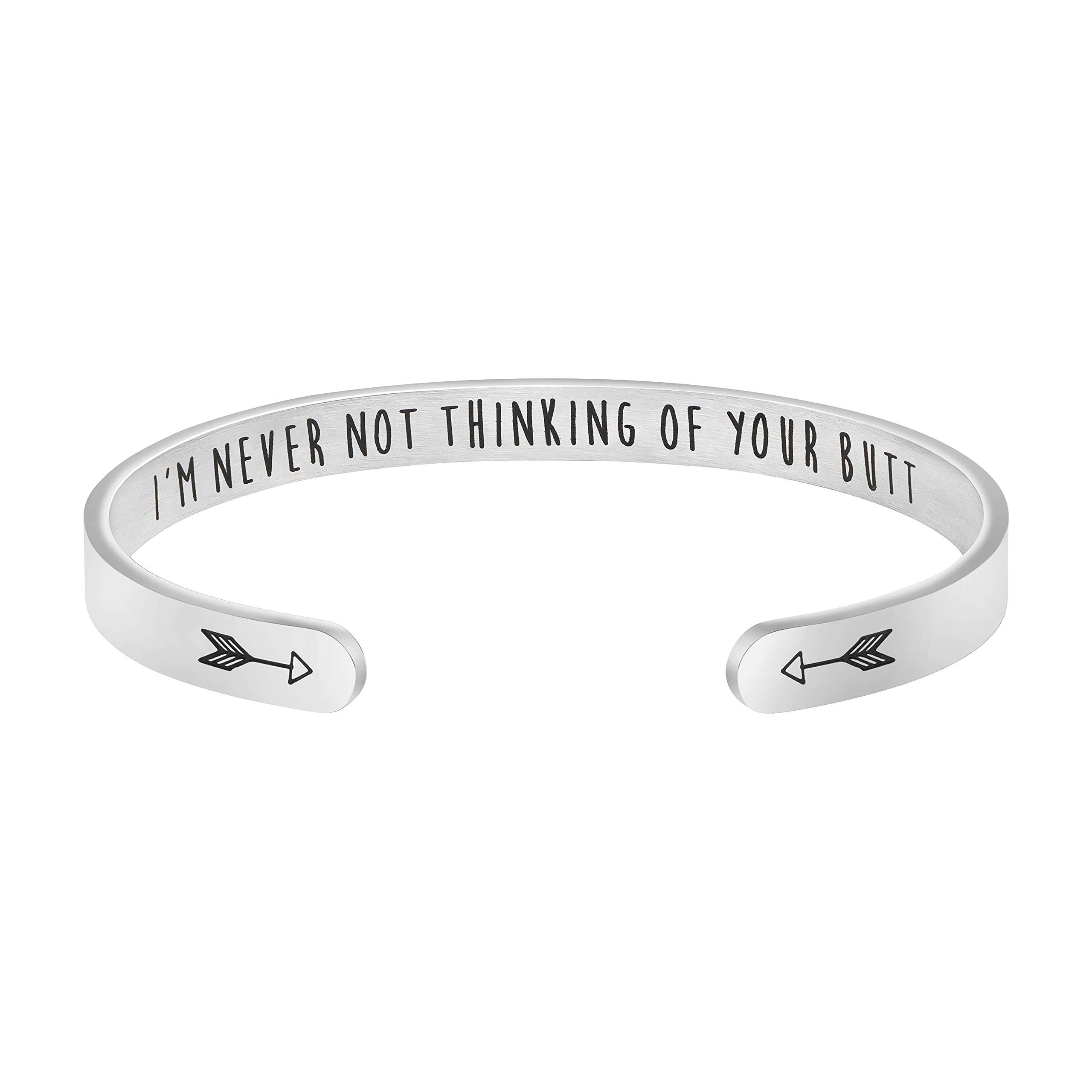 JoycuFF Anniversary Wedding Gifts for Wife Girlfriend Unique Birthday Christmas Gift for Her Cuff Bracelets Jewelry Engraved I '