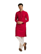 Manyavar MenS Mustard Yellow Self Booti Kurta Set (Mustard,Xxl)