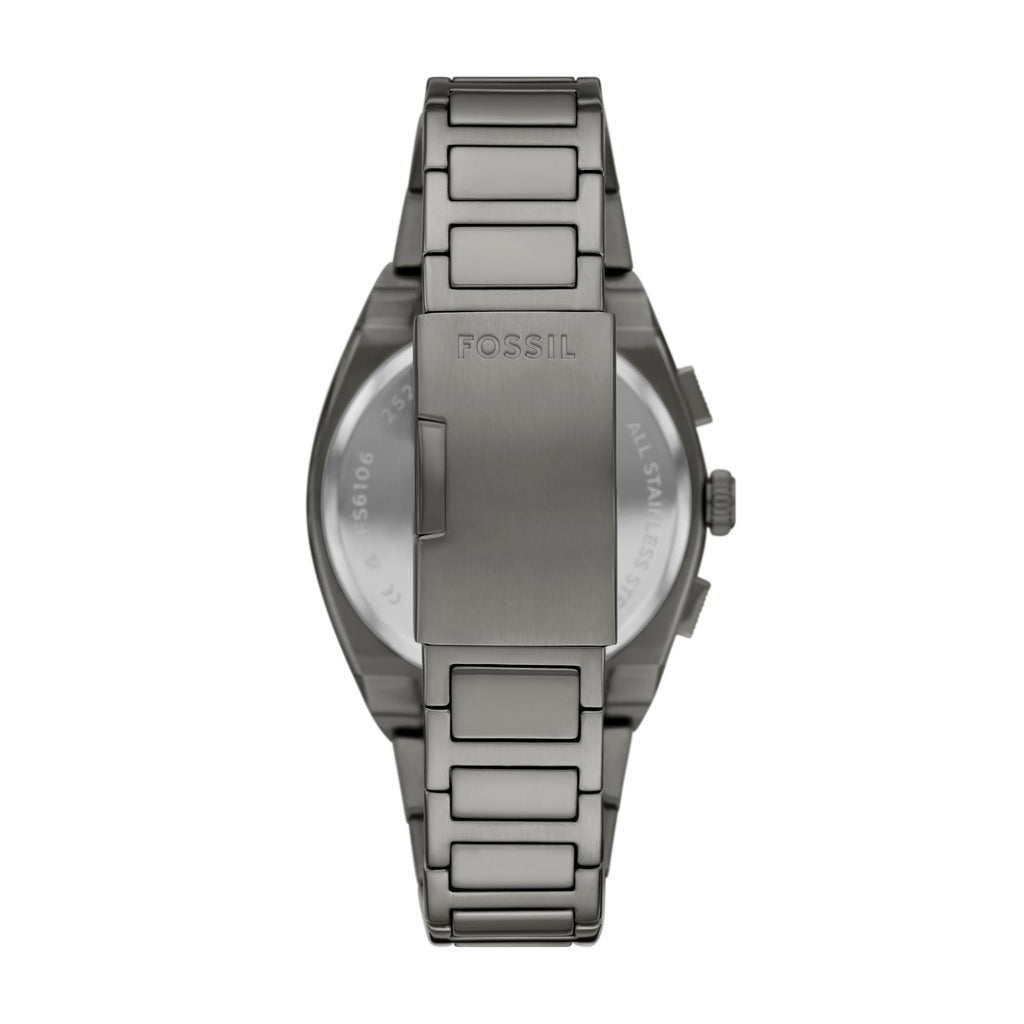 Fossil Men's Everett Chronograph Smoke Stainless Steel Watch