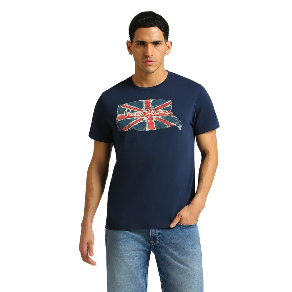 Pepe Jeans MenS Slim Fit T-Shirt (Pm509522_Navy