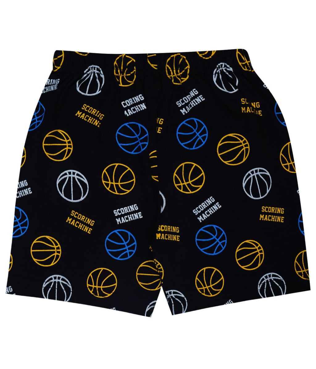 T2f Boys Cotton Printed Shorts(Pack of 5)