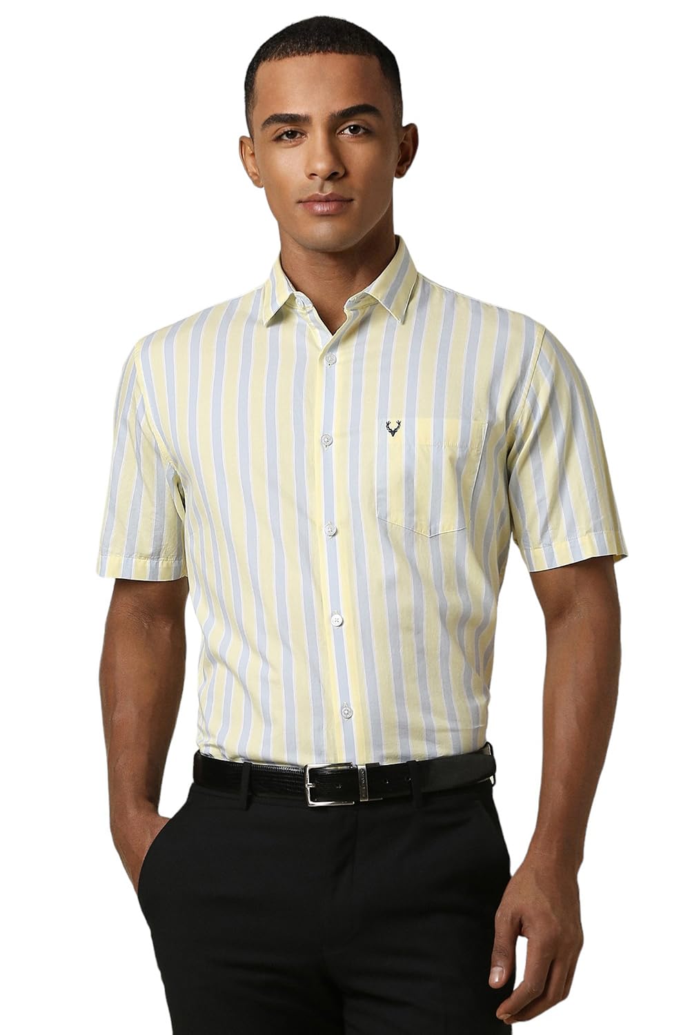 Allen Solly Men Slim Fit Striped T-Shirt