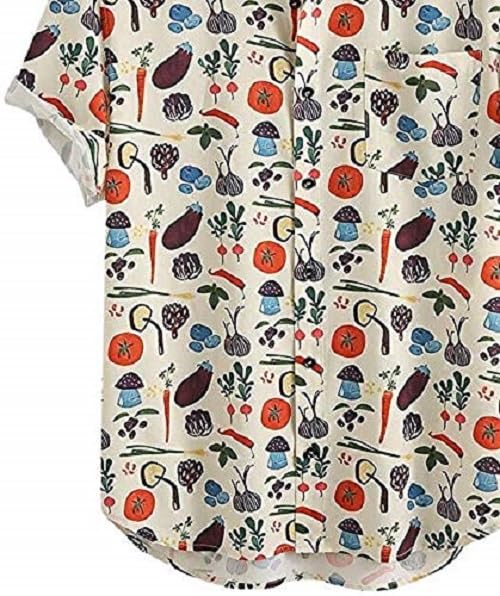 Lookmark MenS Poly Cotton Digital Printed Half Sleeve Shirt