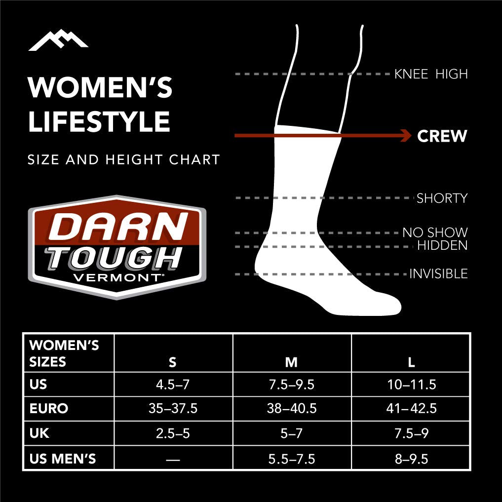 Darn Tough Garden Crew Lightweight Sock - Women's Bellflower Large