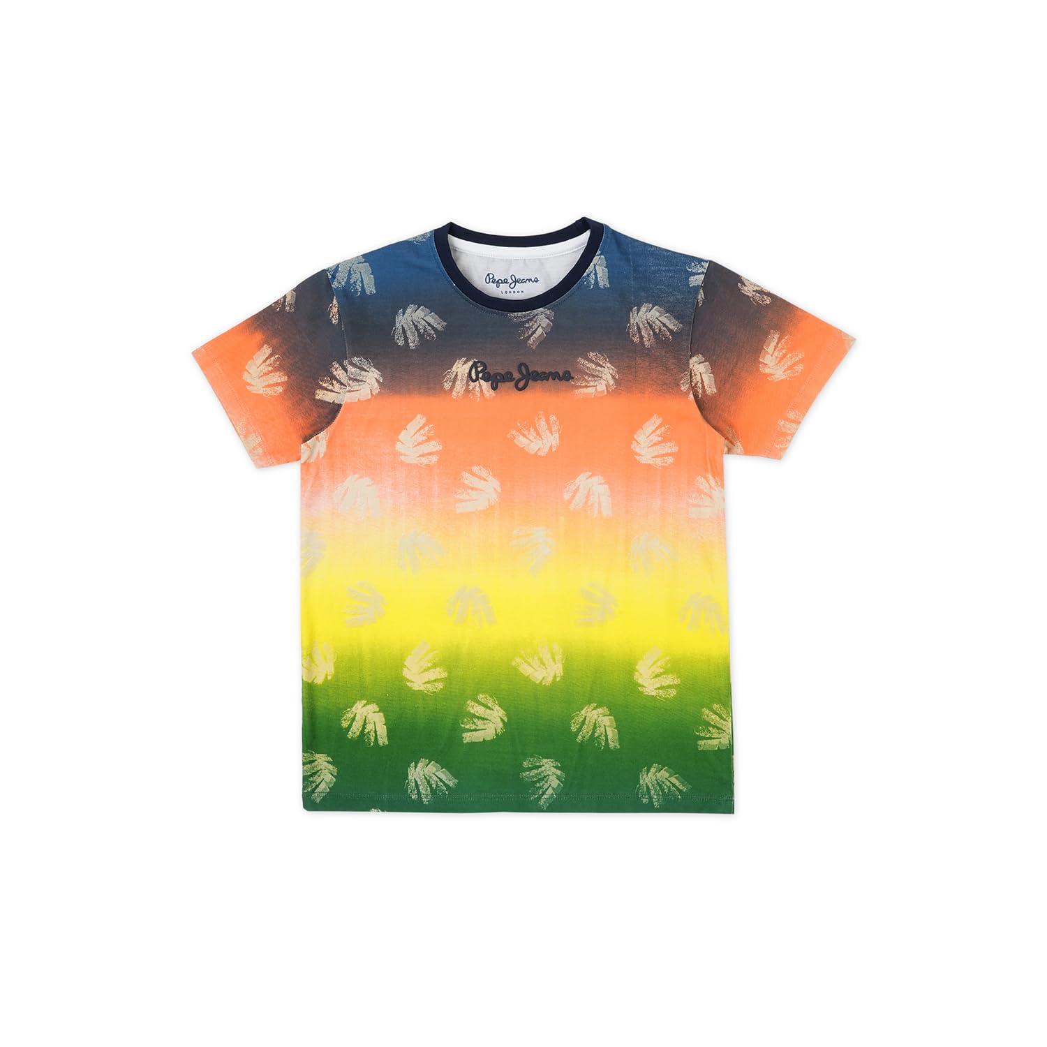 Pepe Jeans BoyS Printed Regular Fit T-Shirt (Pb503873_Ocean Blue_Multicolour