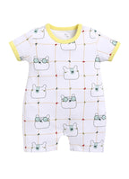BabyGo Baby Half Sleeve Rompers 100% Cotton Rompers for New Born Baby Boys|Daily Suits for Baby Boys| 3X6M|GREEN|Onesies| Infant