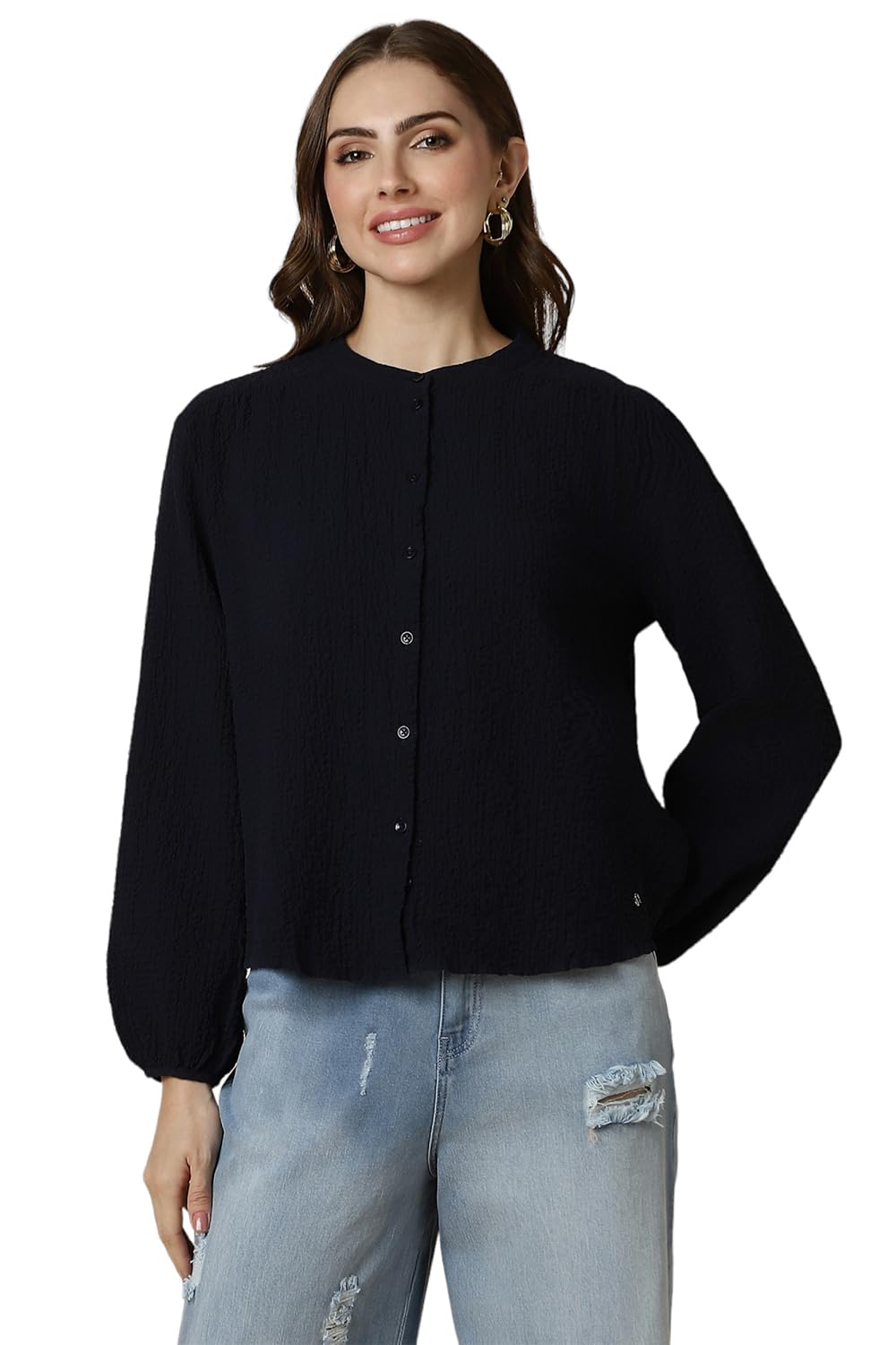 Allen Solly Women Regular Fit Casual Full Sleeve Shirt