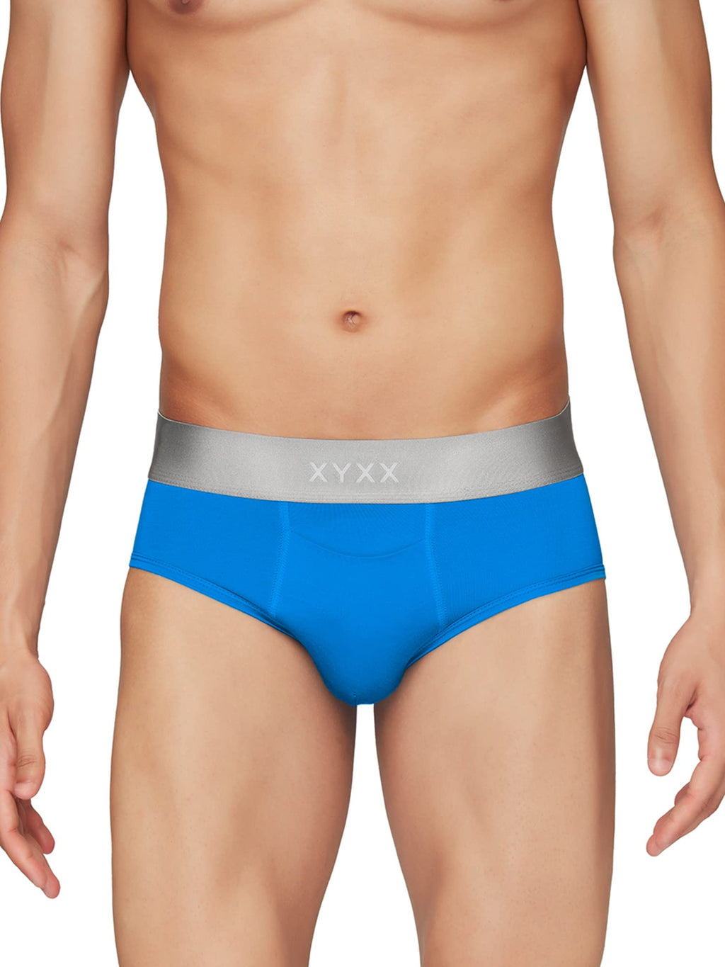 XYXX Mens Underwear Illuminati IntelliSoft Antimicrobial Micro Modal Brief Pack of 5 (Black ; Brilliant Blue ; Black Iris ; Bla