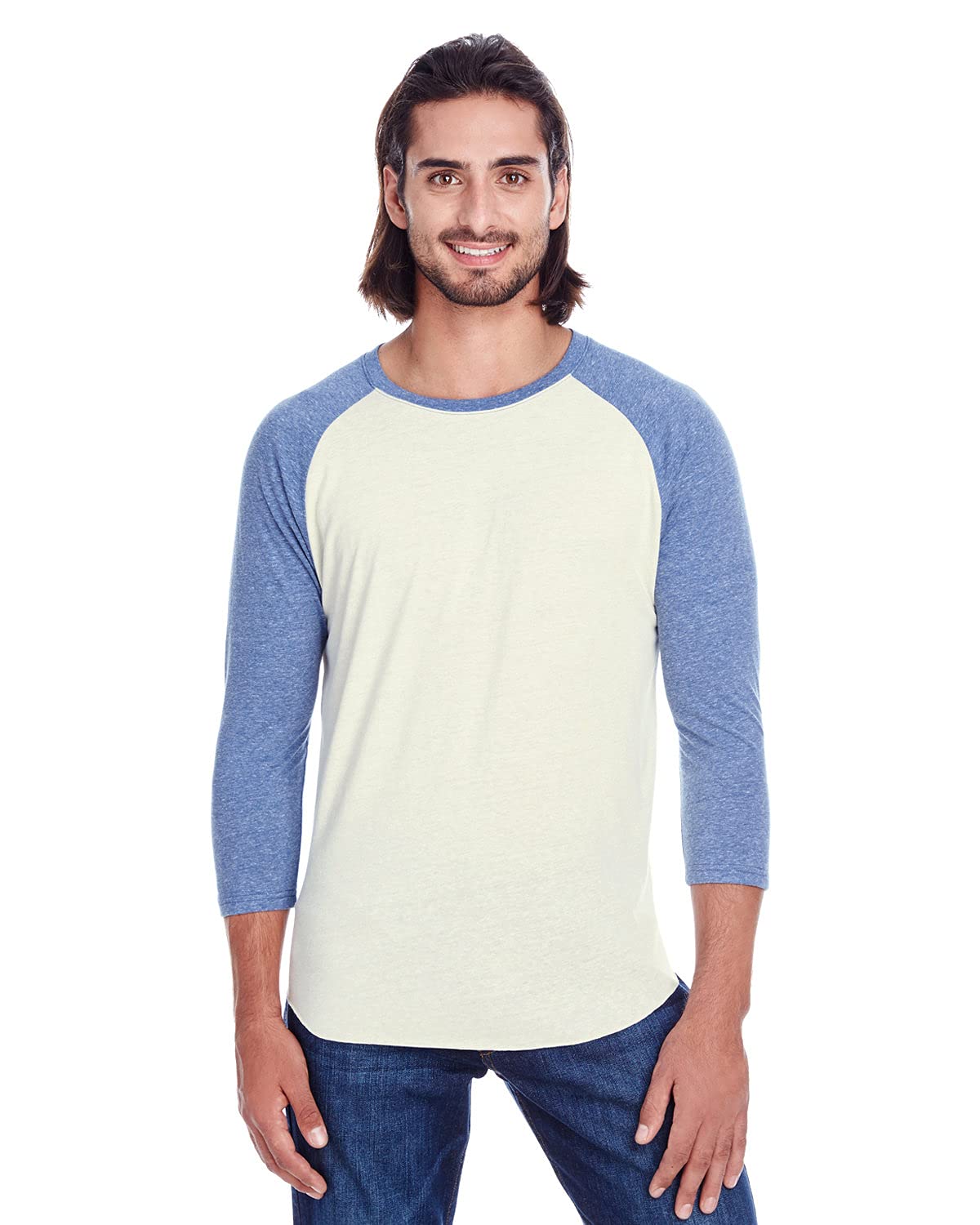 Unisex Triblend 34-Sleeve Raglan - cRM cRD BLK TRB - 3XL(D0102H7KcMT)