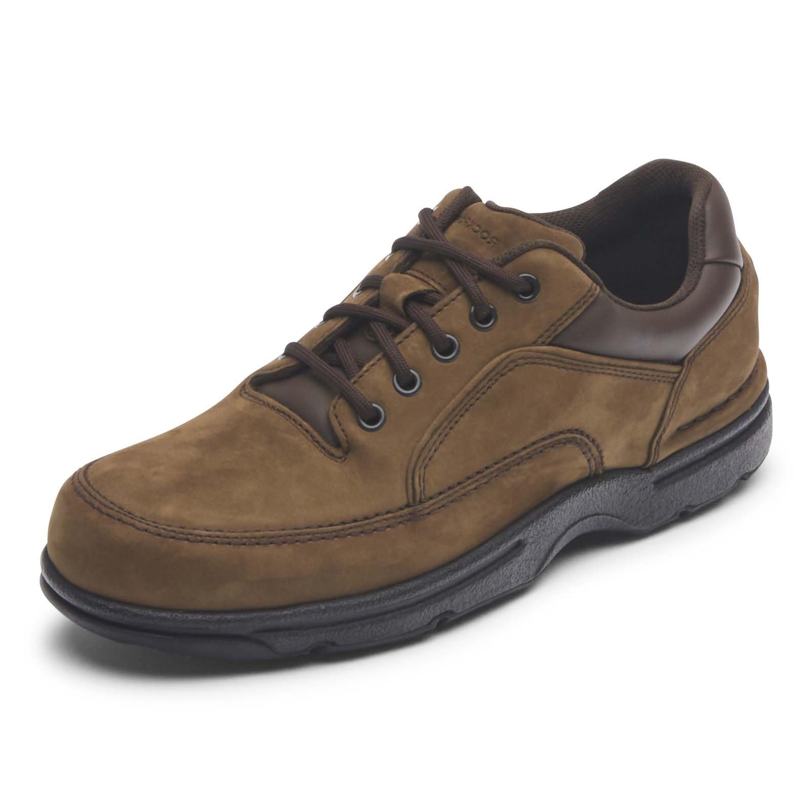 Rockport Men's Eureka Walking Shoe, Chocolate Nubuck, 9.5 Wide