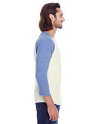 Unisex Triblend 34-Sleeve Raglan - cRM cRD BLK TRB - 3XL(D0102H7KcYT)