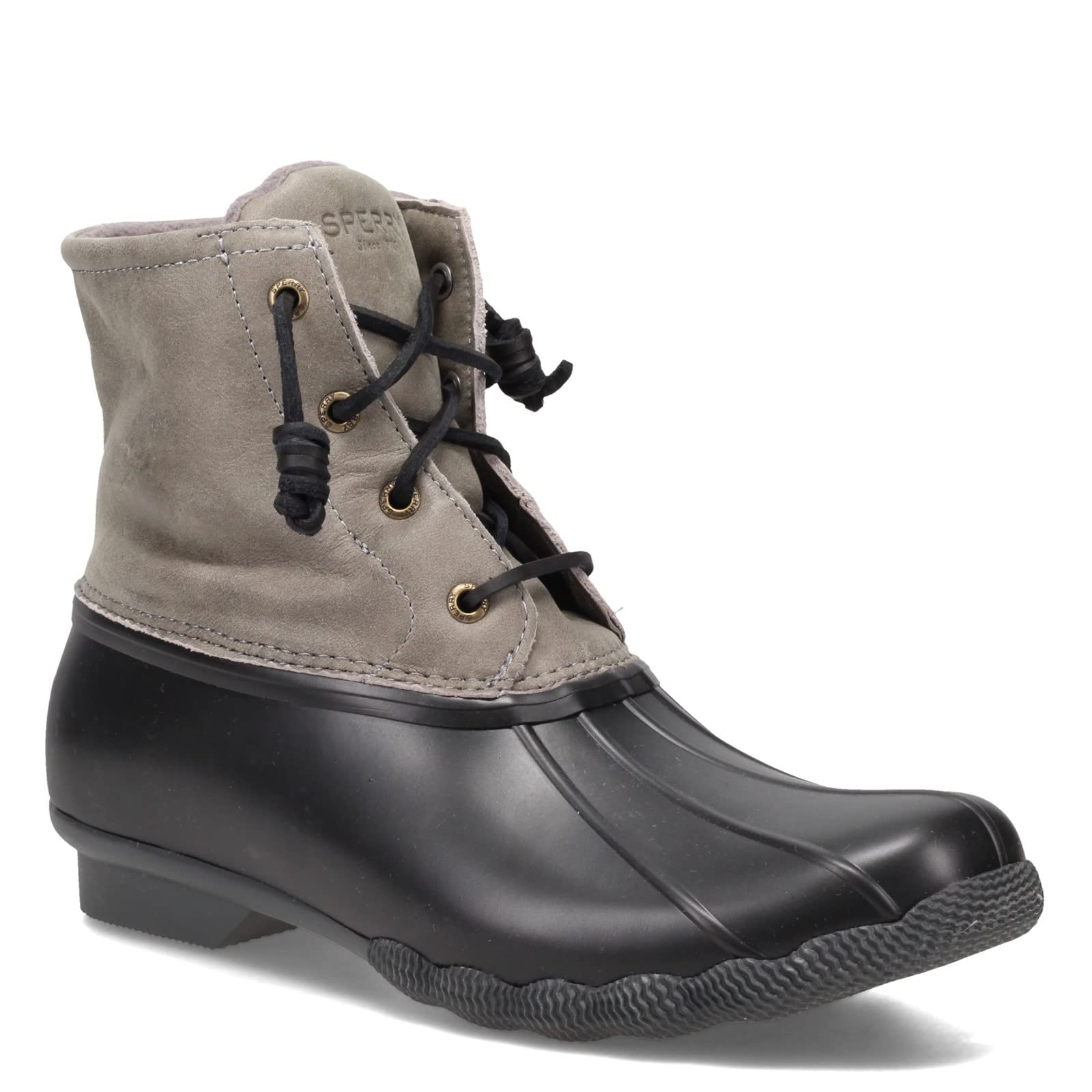 Sperry Women's Saltwater Boots, Black/Grey, 9