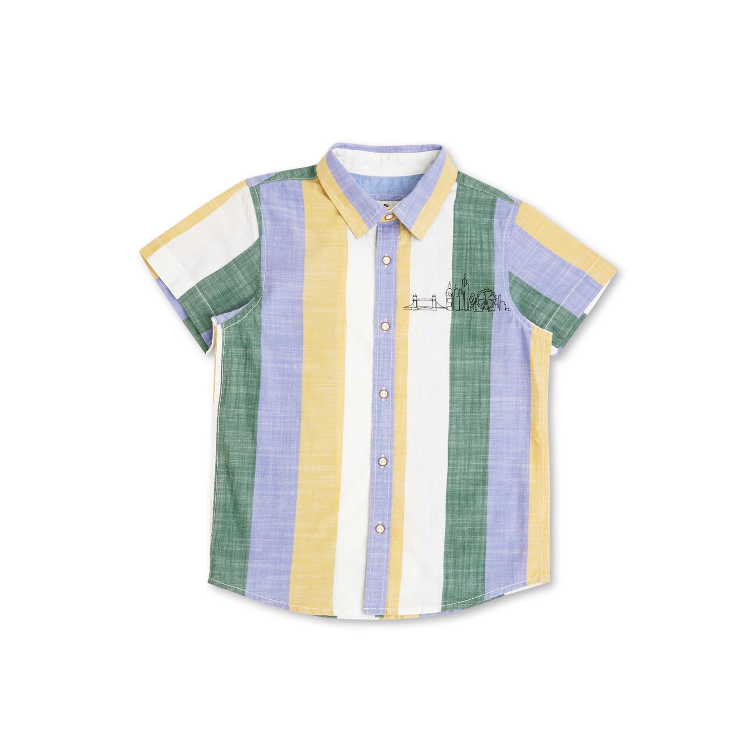 Pepe Jeans Boys Regular Fit Striped Shirts Multicolour