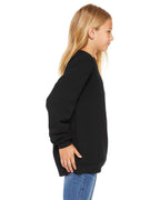BELLA + cANVAS Youth Sponge Fleece Sweatshirt M Black