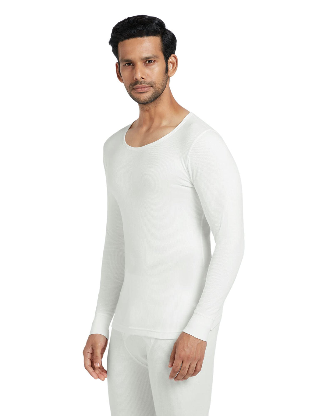 XYXX Mens Thermal Vest | Antibacterial, Skin Friendly with Superior Heat Retention | Slim Fit Full Sleeve Solid Alpine IntelliH
