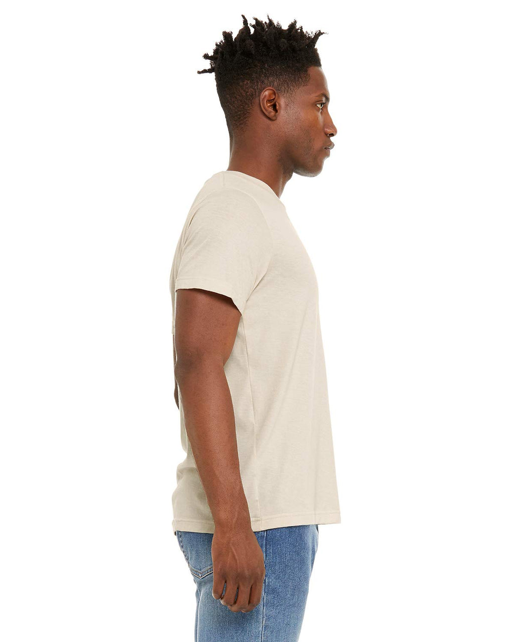 Unisex Sueded T-Shirt - HEATHER RED - XS(D0102H7KPR6)