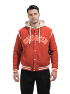 The Indian Garage Co Mens Regular Fit Long Sleeves Hooded Applique Hoodie