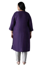 W For Woman Women Viscose Straight Kurta With Buti Embroidery
