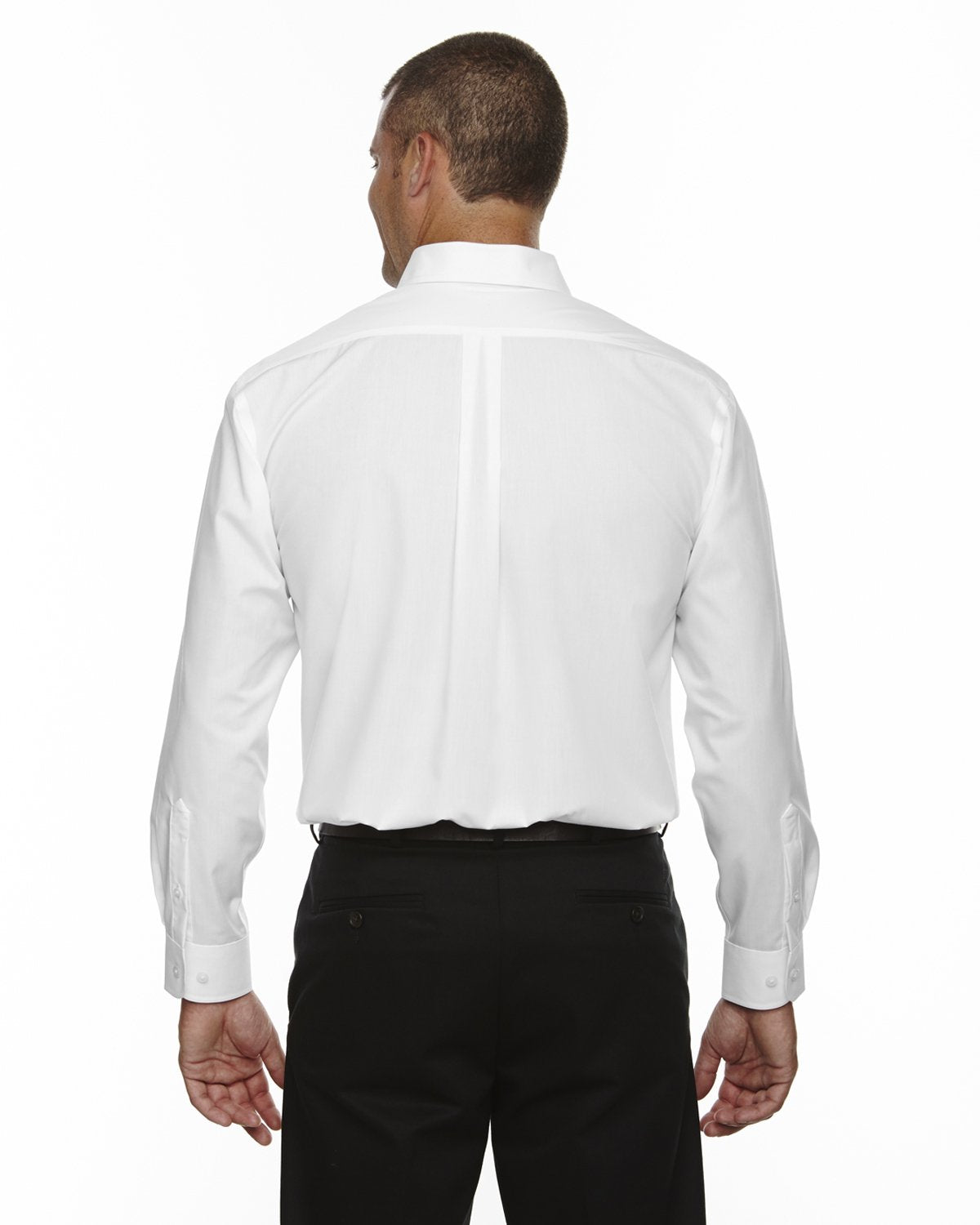 Mens Tall crown Woven collectionSolid Broadcloth - WHITE - XLT(D0102H764SP)