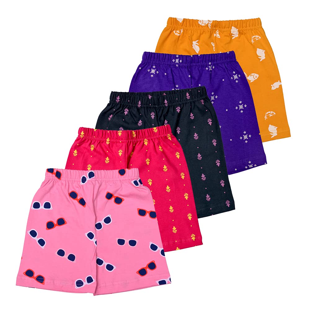 T2F Girls Shorts (GLS-SHRTS-02_Multicolor_9-10 Years 1