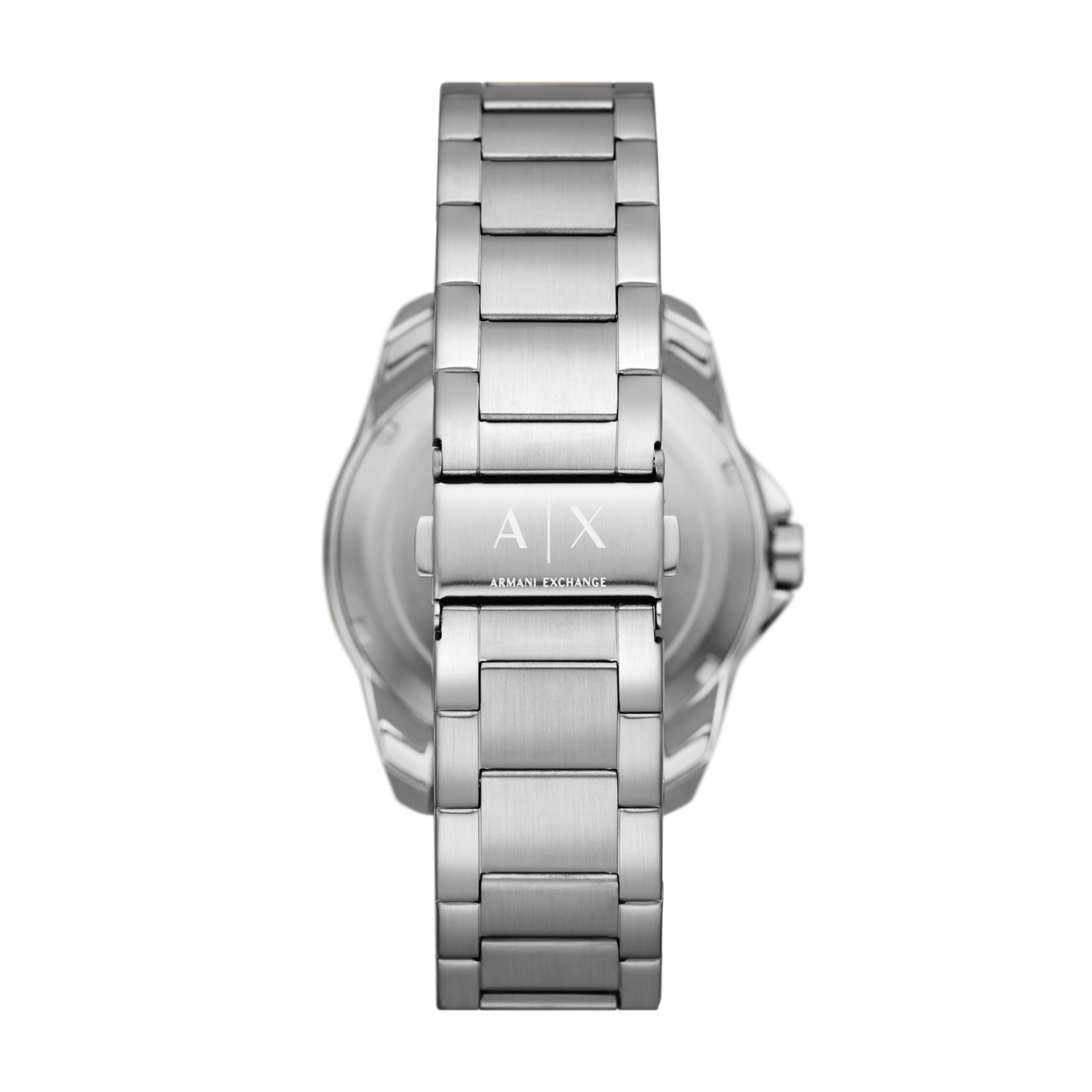 A|X ARMANI EXCHANGE Men's Three-Hand Date Silver-Tone Stainless Steel Bracelet Watch (Model: AX1955)