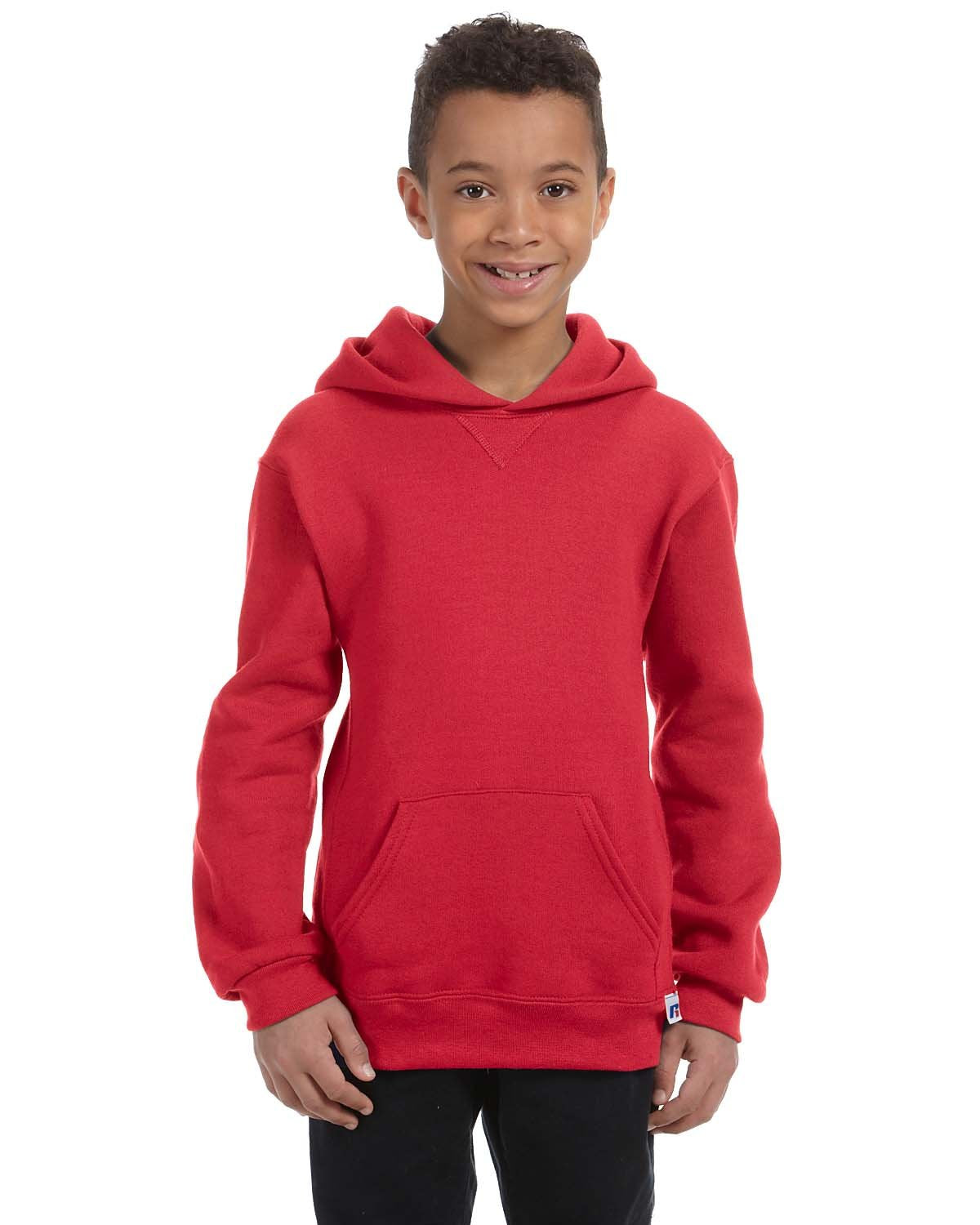 Russell Athletic boys Dri-power Fleece and Sweatshirts athletic hoodies, Hoodie - Red, Small US