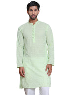 Jompers Mens Floral Embroidered Kurta Churidar Set