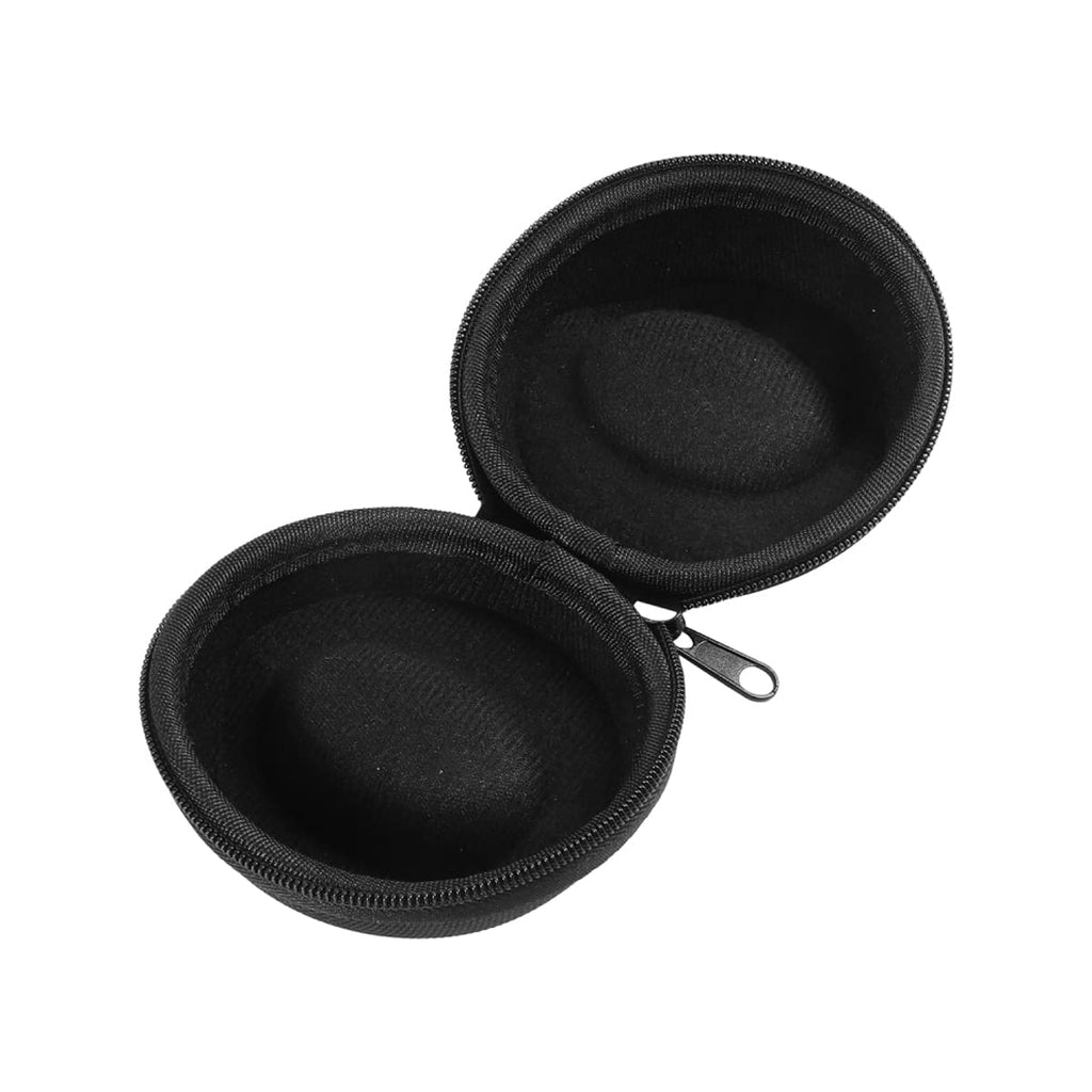 Yantoers Pack of 2 Zipper Travel Watch Cases Single Watch Storage Boxes for Wristwatches and Smart Watches up to 50mm (Black)