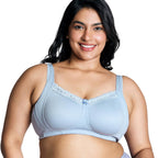 Nykd (Nyb190 Cotton Non Padded & Non Wired Everyday Lace Bra For Women | Full Coverage Bra With Super Soft Wide & Thick Straps -