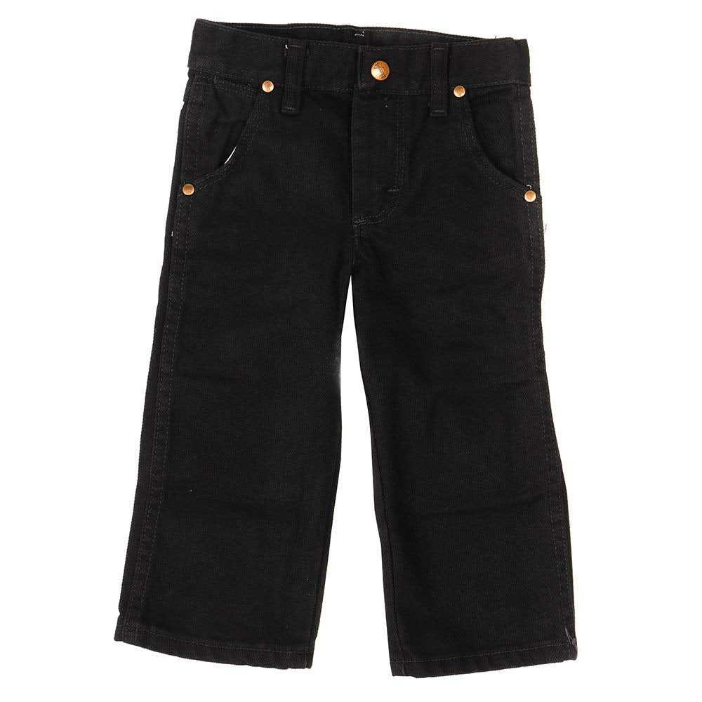 Wrangler boys 13mwz Cowboy Cut Original Fit jeans, Overdyed Black, 9 Slim US