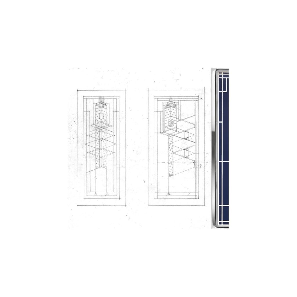 Bulova Frank Lloyd Wright Robie House Stainless Steel 3-Hand mens Quartz Watch, Gray Leather Strap Style: 96A287