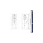 Bulova Frank Lloyd Wright Robie House Stainless Steel 3-Hand mens Quartz Watch, Gray Leather Strap Style: 96A287