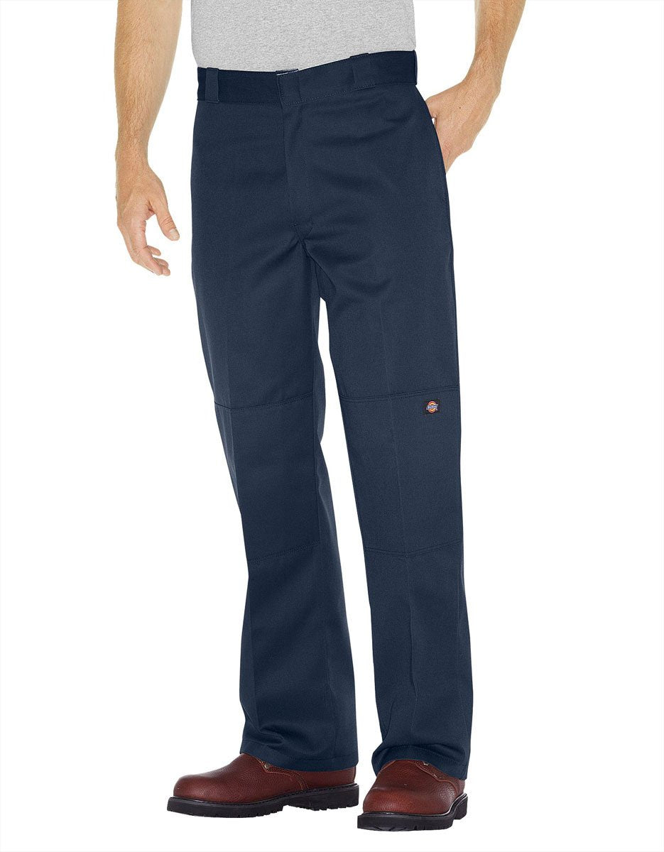 Dickies Men's Loose Fit Double Knee Twill Work Pant, Dark Navy, 44W x 34L