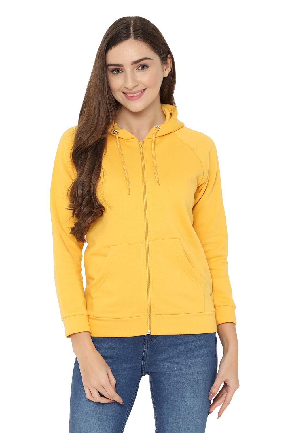 Allen Solly Women Polyester Hooded Crew Neck Hoodie