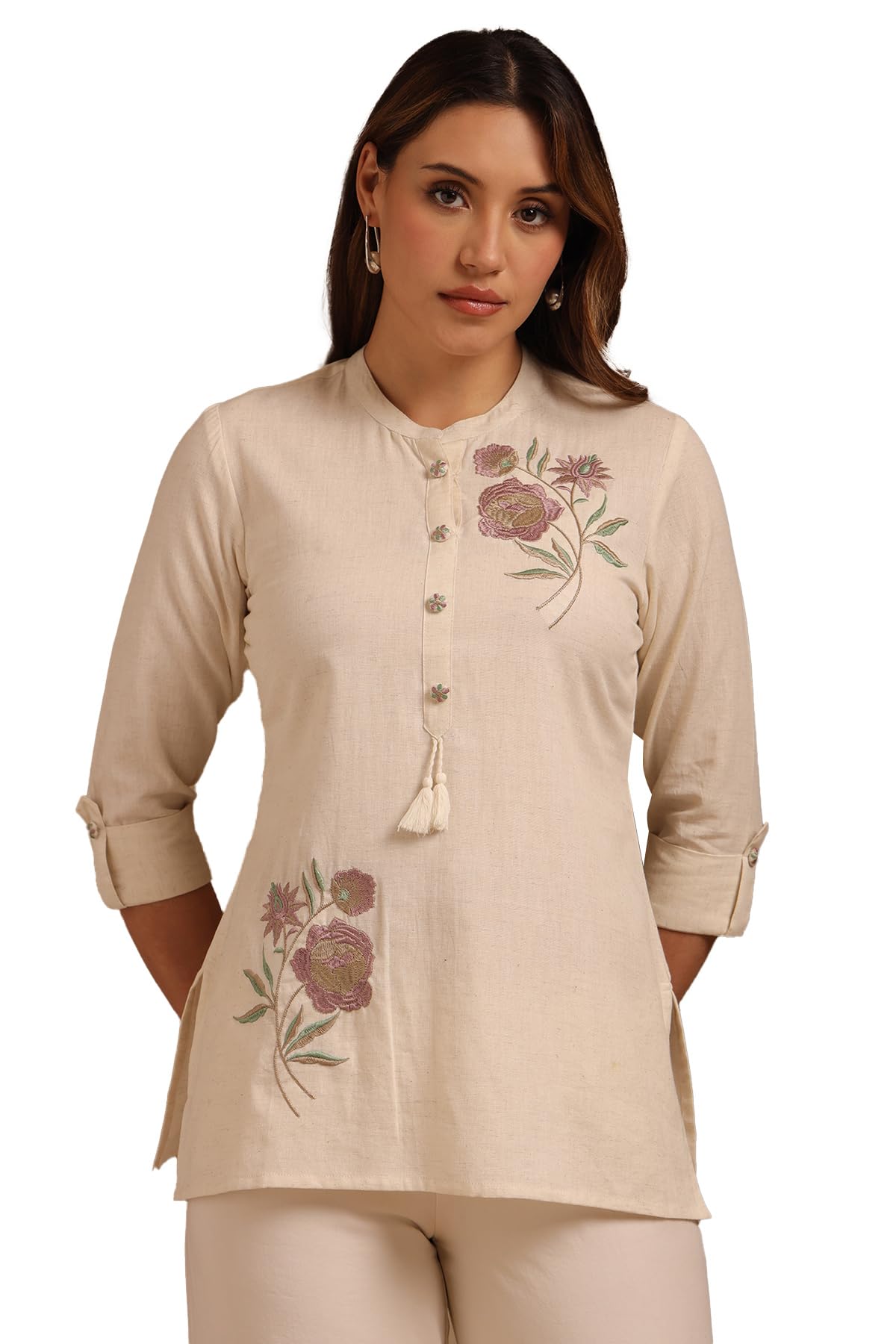 Soch Women Cotton Embroidered Active Shirts & Tee