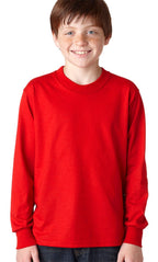 Youth DRI-POWER AcTIVE Long-Sleeve T-Shirt - FOREST gREEN - S(D0102HI3Y3Y)
