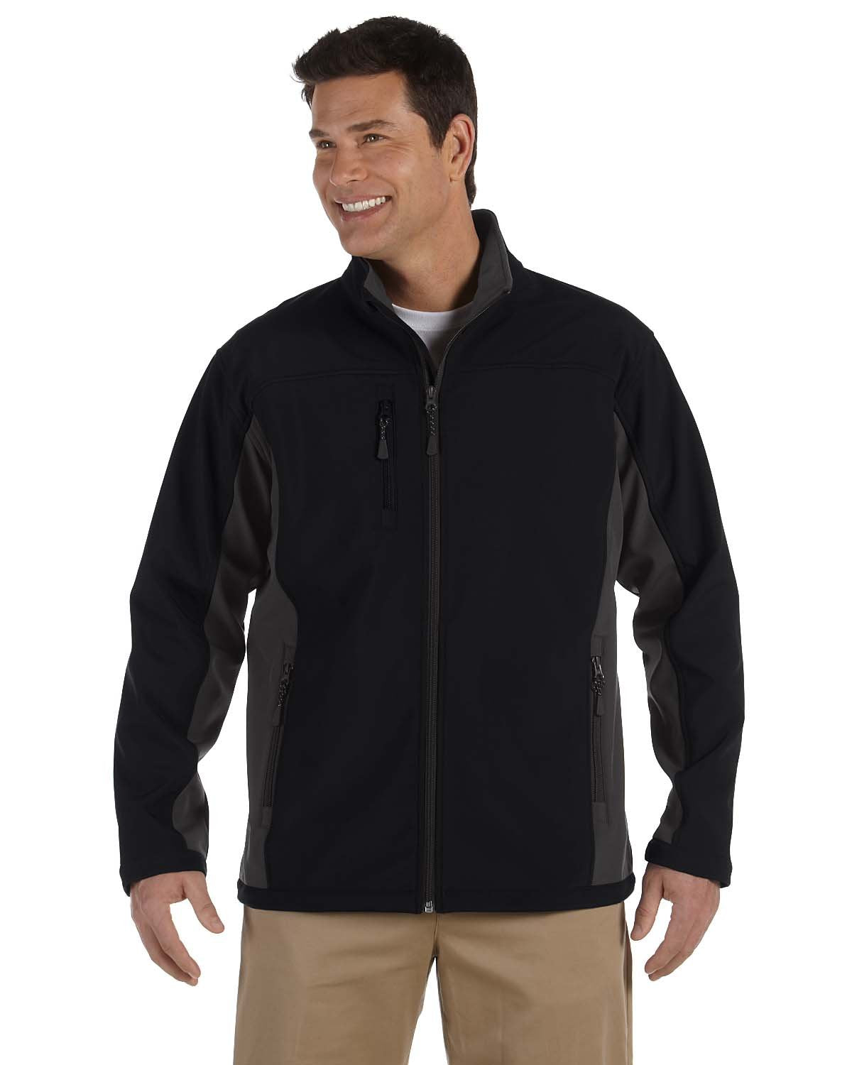 Mens Soft Shell colorblock Jacket - cHARcL DK cHRcL - S(D0102H7YRR2)
