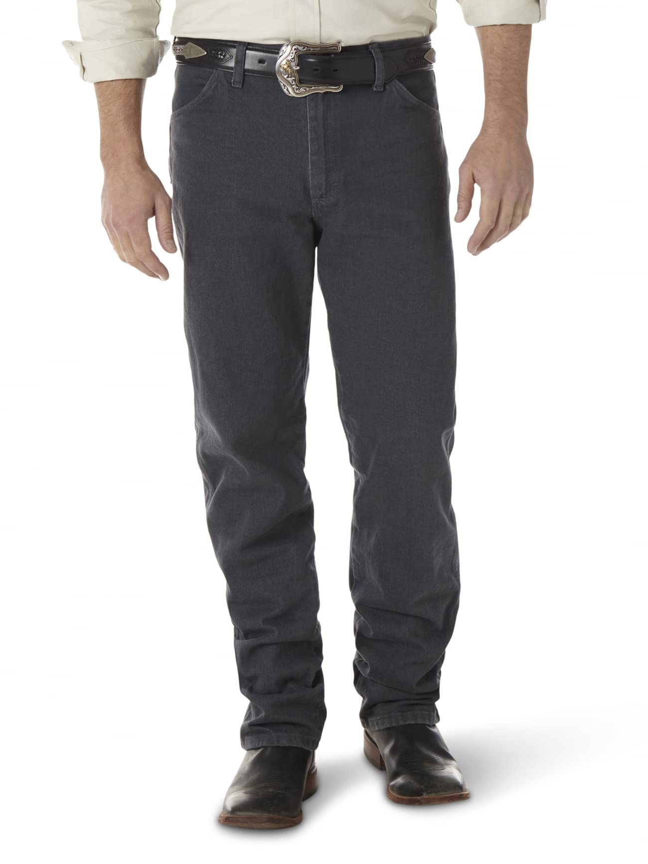 Wrangler Men 13MWZ Cowboy Cut Original Fit Jean, Gray, 38W x 30L