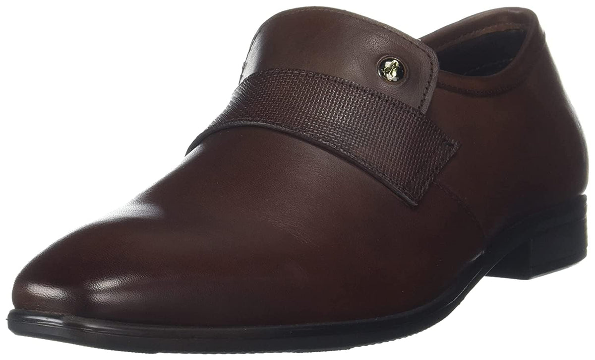 Hush Puppies Danny Saddle Slipon Mens Brown Formal Shoes  9 UK (8544452) 9