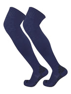 TCK Defender Over the Knee Football Socks (Navy, X-Large)