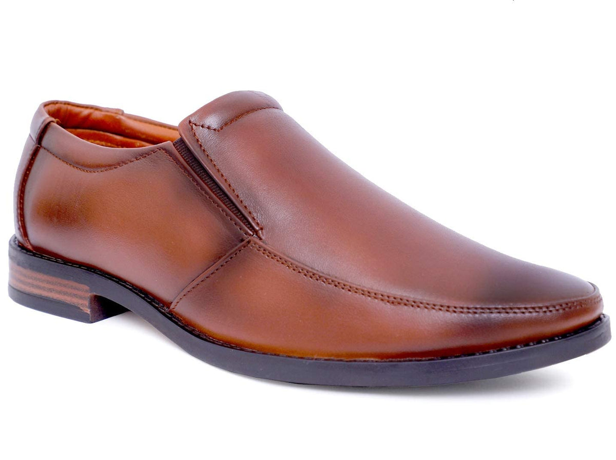 FASHION VICTIM Mens 9001 Genuine Leather Tan Formal Shoes  8 UK 8
