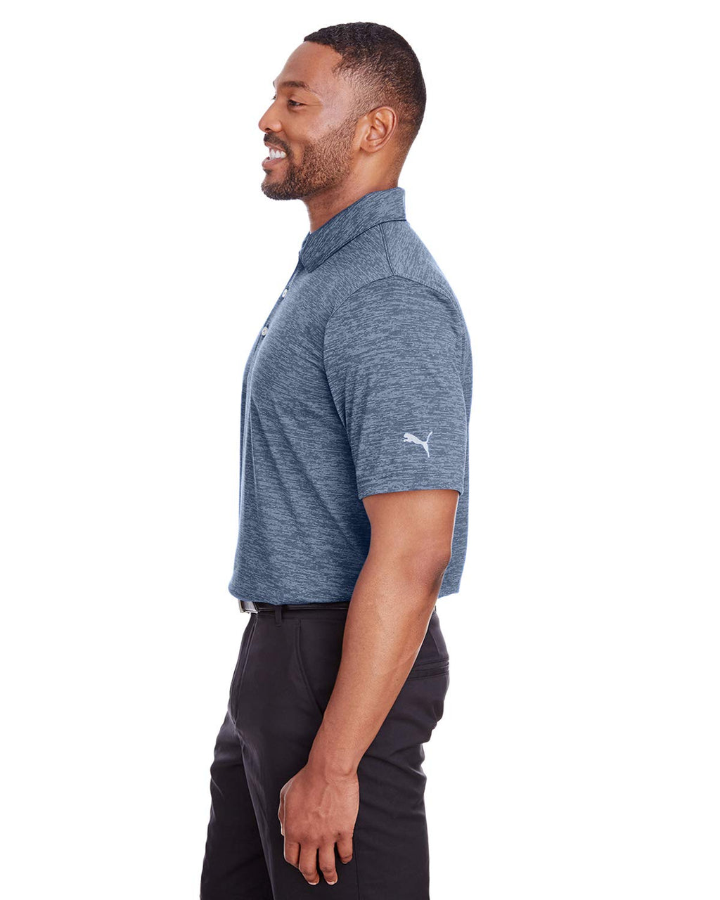 Mens Icon Heather Polo - PUMA BLAcK - M(D0102H7Y4KT)