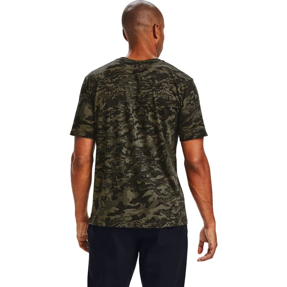 UA ABC Camo Short Sleeve T-Shirt - Black - Medium