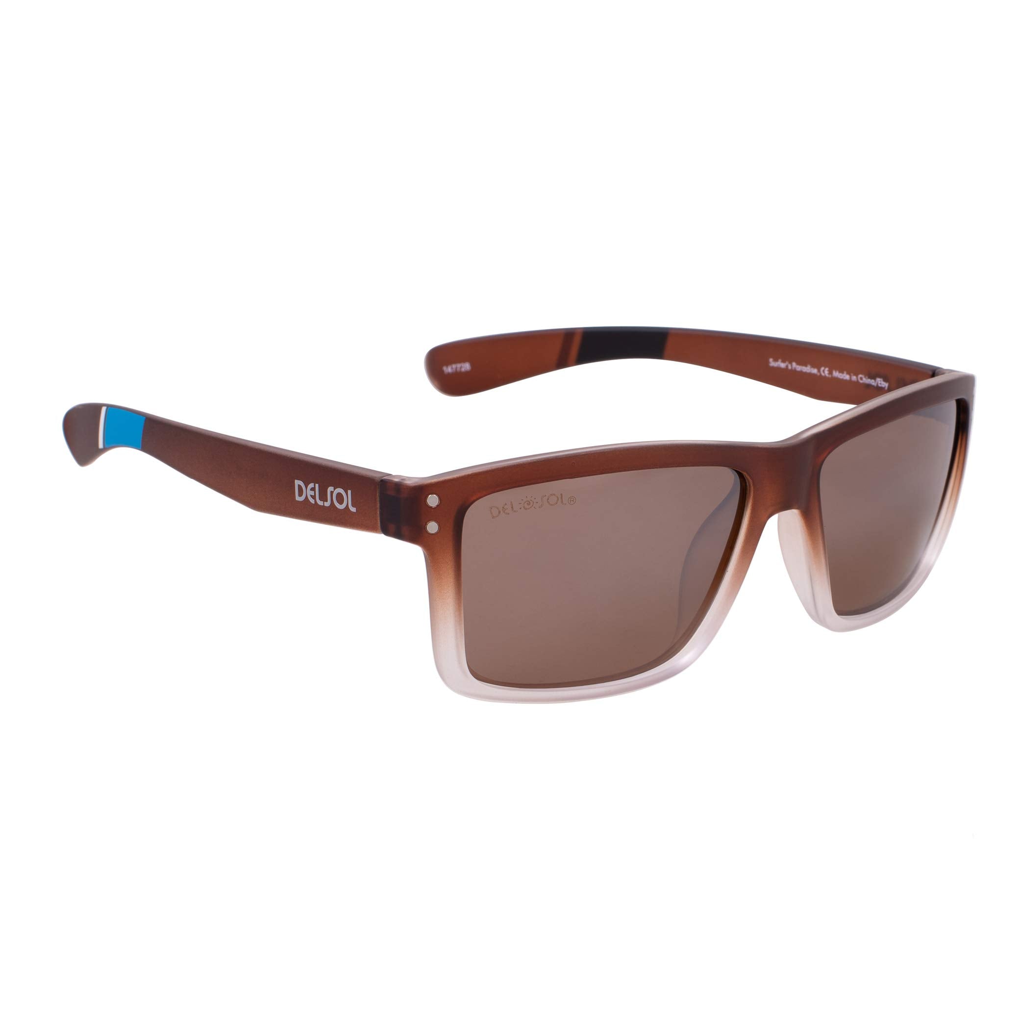 Solize Surfers Paradise - Brown to Ebony by DelSol for Unisex - 1 Pc Sunglasses