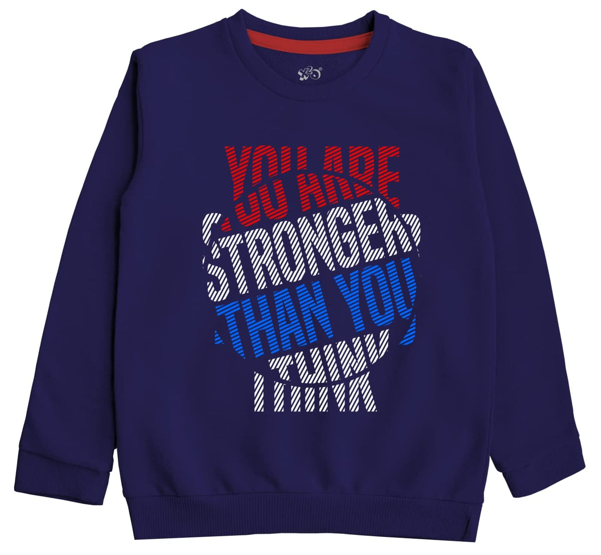 X2O Cotton Printed Sweatshirts for Boys and Girls Ideal for Light Winter(Pack of 1)(Navy Blue)(1516 Years) 15-16